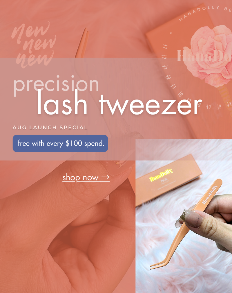 PICK precision lash tweezer august promotional banner