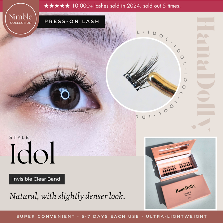 Idol Lash Style from HanaDolly press-on lash collection | NIMBLE Lash Collection