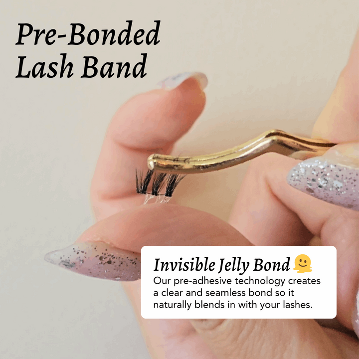 NIMBLE Press-On Lashes, Pre-bonded lashes. No glue required. | HanaDolly Lashes