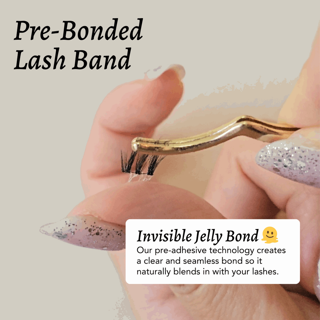 NIMBLE Press-On Lashes, Pre-bonded lashes. No glue required. | HanaDolly Lashes