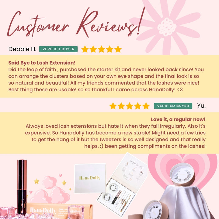 HanaDolly Starter Kit Customer Reviews | HanaDolly DIY Lashes for Asian Eyes