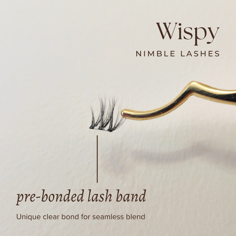 WISPY Press-On (Pre-Bonded) Lashes | Nimble Lashes | HanaDolly