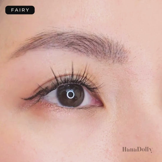 FAIRY Press-On Lashes Eye Closeup | HanaDolly Nimble Lashes